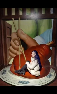 给老婆买了个兔女郎的制服，带几个生活照，大家喜欢我发露脸口角的